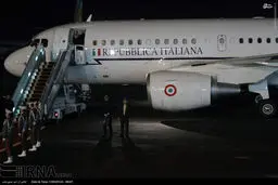 عکس/ هواپیمای نخست‌وزیر ایتالیا در سفر به تهران