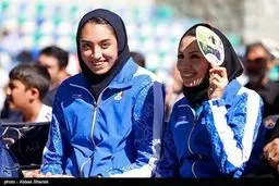 حواشی استقبال از کیمیا علیزاده در کرج/ عکس