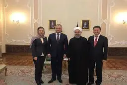 دیدار روحانی با رییس فدراسیون جهانی شطرنج و دختر شاهزاده تایلند/عکس