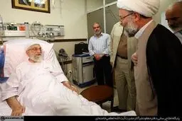 عیادت فرزند ارشد حضرت آیت‌الله وحید خراسانی از رهبر انقلاب/ تصاویر