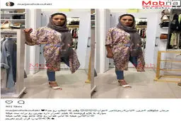 ژست عجیب مرجان شکوفکی در مزون لباس!/ عکس