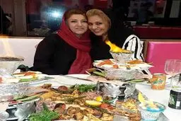 نسرین مقانلو در کنار عمه جوانش مهناز مقانلو! عکس