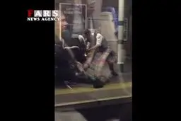 ببینید: شلیک پلیس لندن به مهاجم قمه به دست