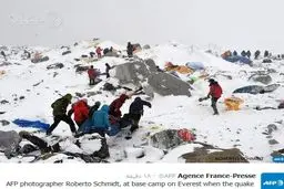 کمپ اصلی اورست بعد از زلزله (عکس)
