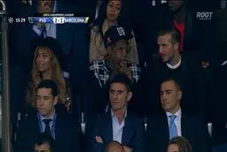 عکس/ دیوید بکهام تماشاگر شکست بارسلونا
