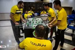 تصاویر/ اردوی تیم ملی« فوتبال روی میز »