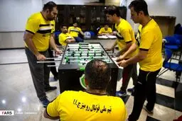 تصاویر/ اردوی تیم ملی« فوتبال روی میز »