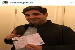 وقتی شهرام جزایری هم رای می‌دهد/ عکس