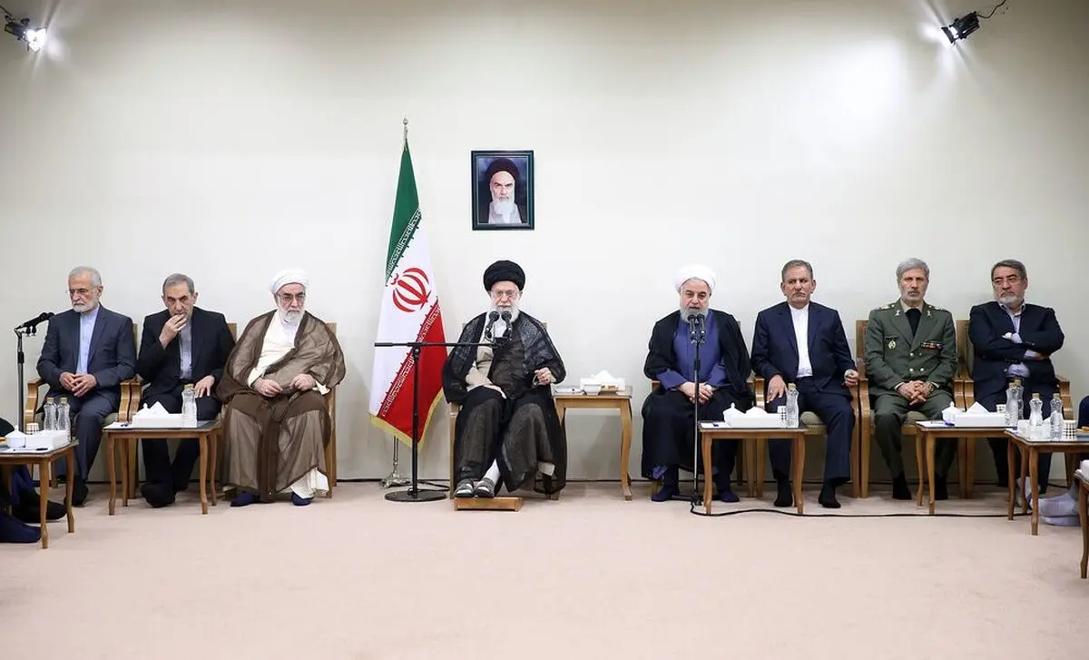دیدار رئیس جمهور و اعضای هیات دولت با رهبر انقلاب / تصاویر