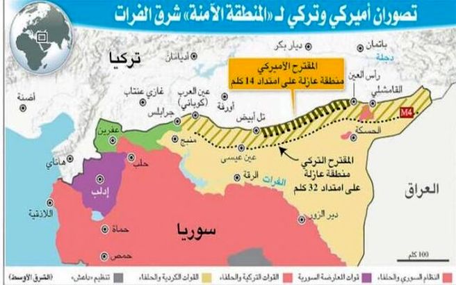 جزيیات جدید درباره ایجاد منطقه امن در شمال سوریه توسط ترکیه و آمریکا