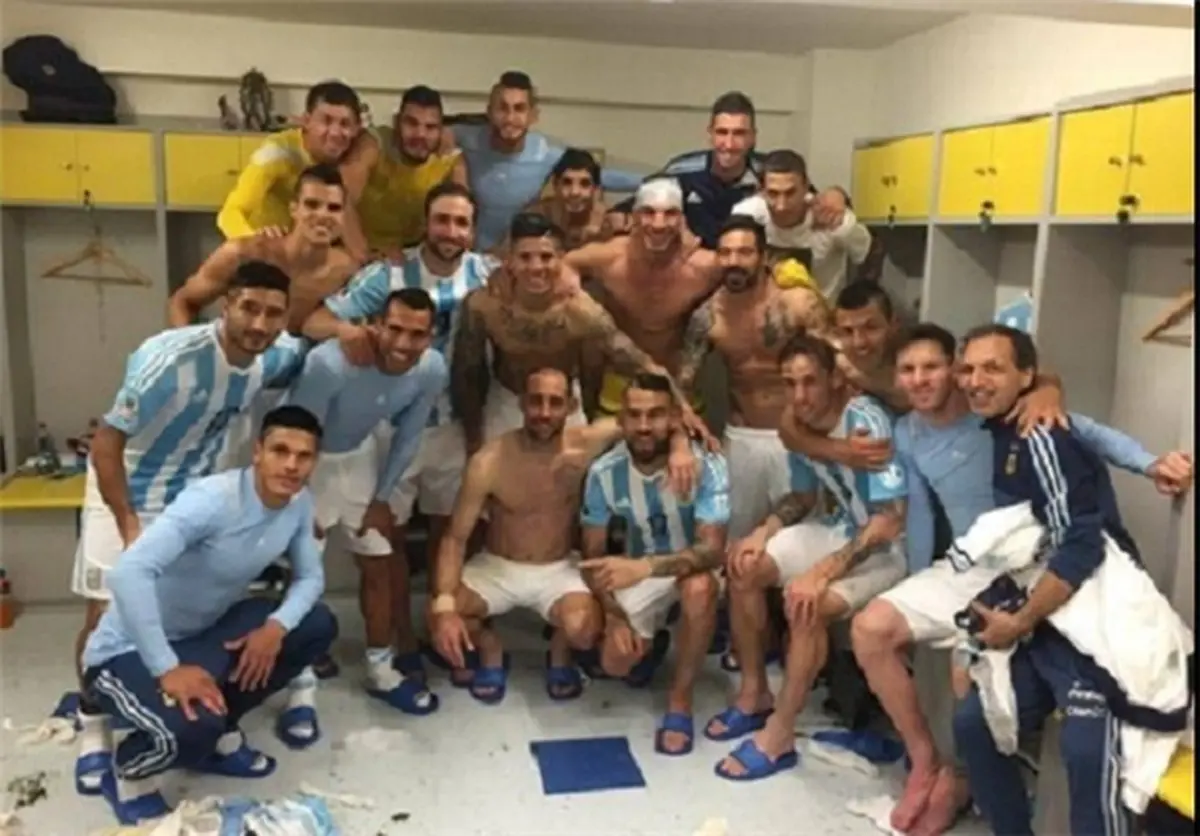 شادمانی مسی و یارارن پس از صعود آرژانتین به فینال+عکس