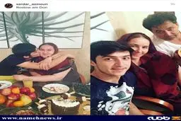 تبریک سردار آزمون به خوش قلب ترین زن روی زمین/عکس