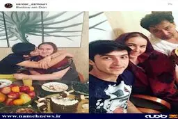 تبریک سردار آزمون به خوش قلب ترین زن روی زمین/عکس