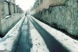 تصاویری از بارش برف بهاری در کرج