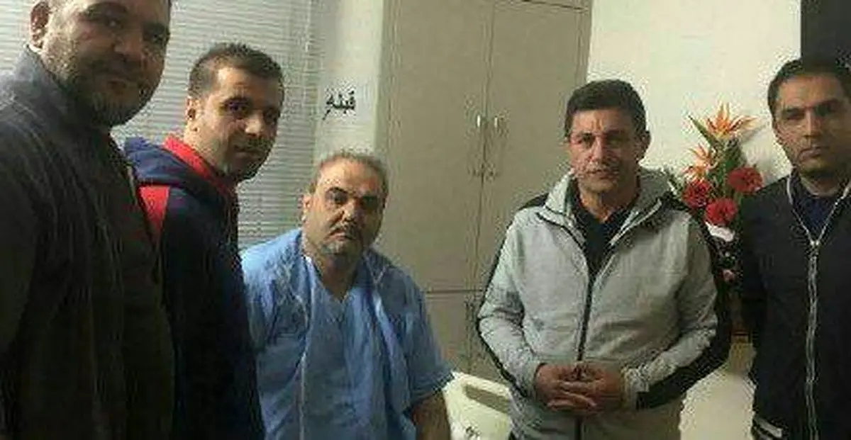 عیادت ژنرال آبی‌ها با جواد خیابانی/عکس