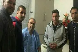 عیادت ژنرال آبی‌ها با جواد خیابانی/عکس