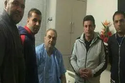 عیادت ژنرال آبی‌ها با جواد خیابانی/عکس