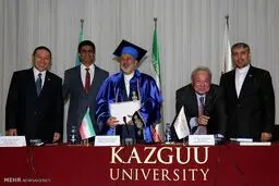 عکس/ تیپ جالب محمدجواد ظریف در سفر به قزاقستان