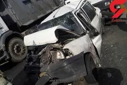 تصادف شدید در جاده خاوران +عکس