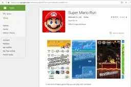 عرضه بازی سوپرماریو ران روی اندروید