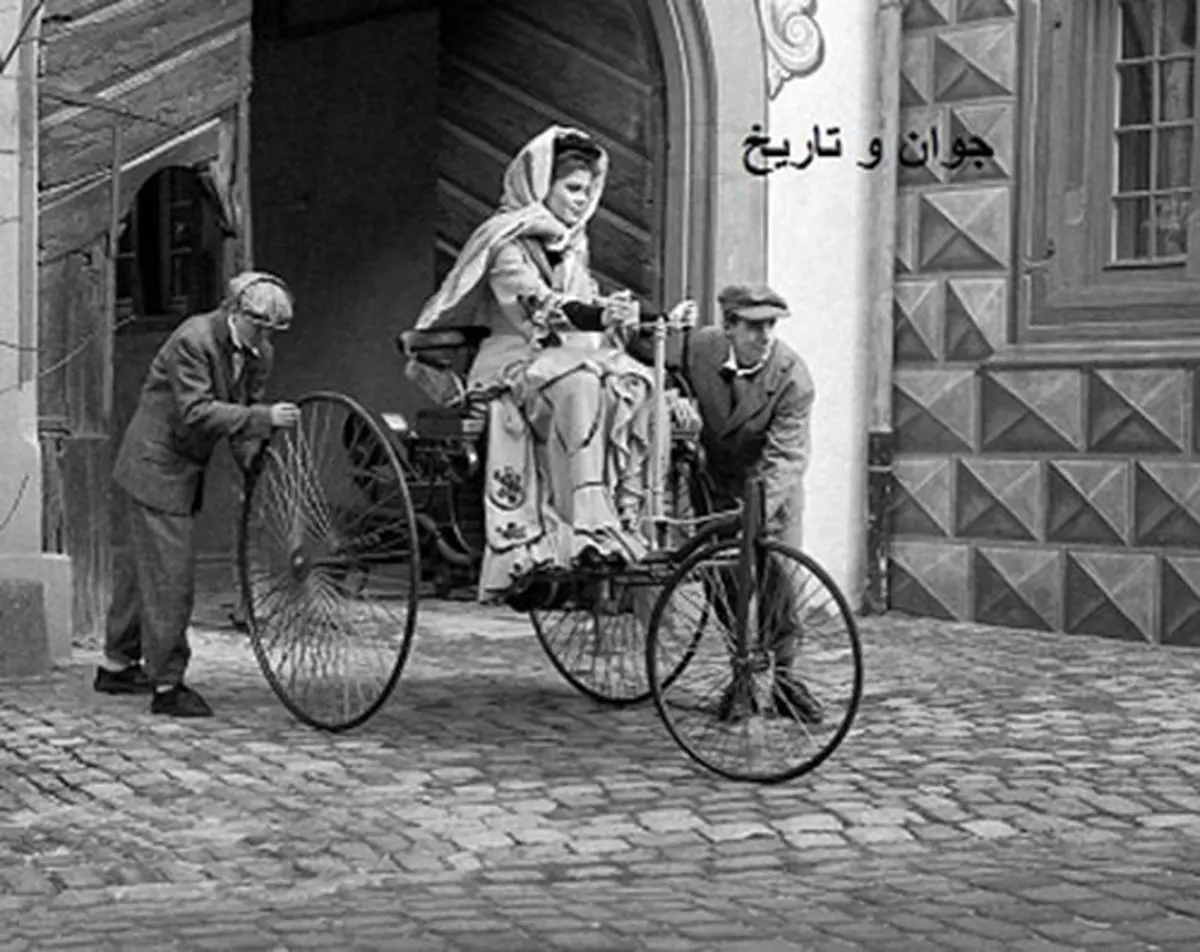 اولین زنی که بنز سوار شد (عکس)