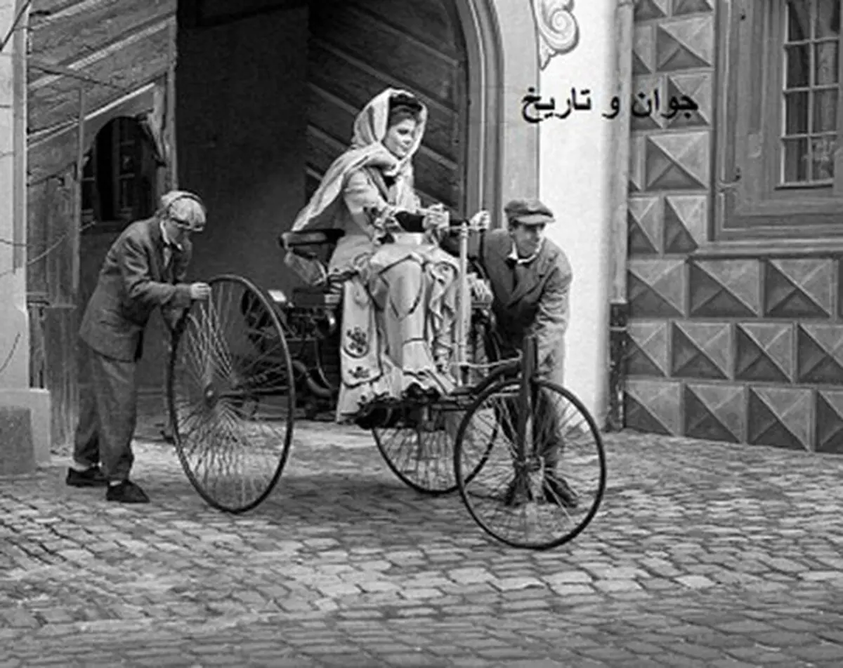 اولین زنی که بنز سوار شد (عکس)