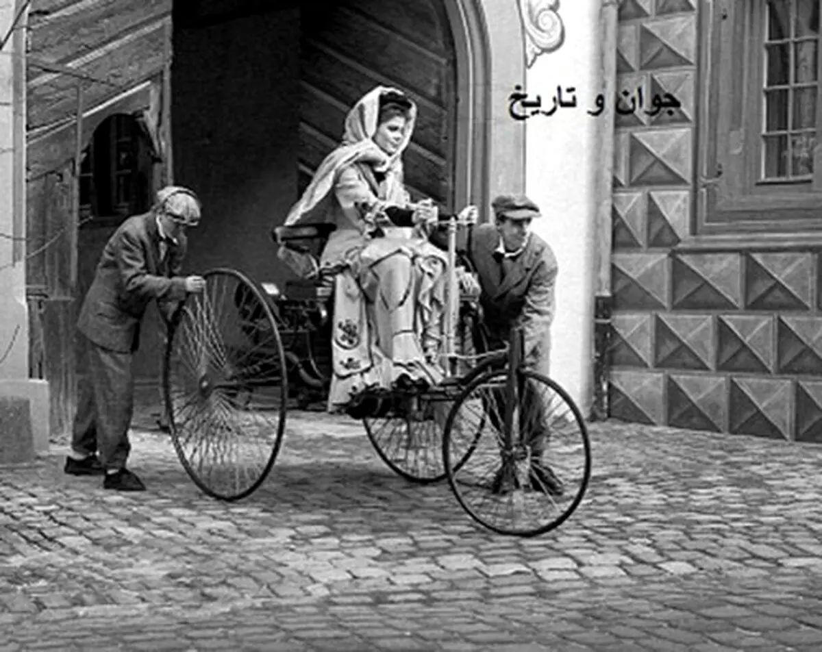 اولین زنی که بنز سوار شد (عکس)