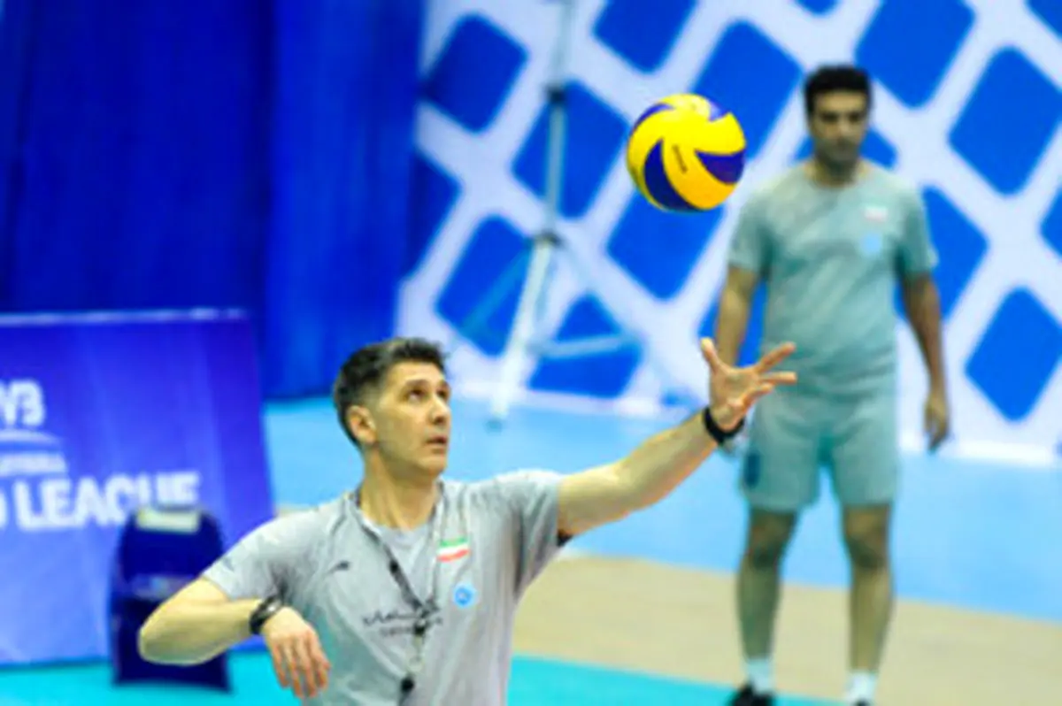 تمرین والیبال تیم‌های ملی ایران و آمریکا / تصاویر