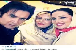 عکس سلفی روناک یونسی، نیوشا ضیغمی با حسام نواب صفوی