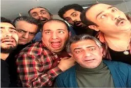 سلفی عجیب بازیگران سریال حاشیه بعد از شنیدن خبر تعطیلی این فیلم/ عکس