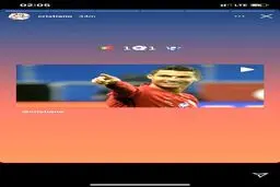 کری خوانی رونالدو برای علی دایی! + اینستاگرام