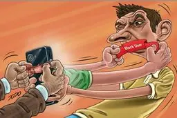 بلاک کردن فحاش‌ها!/ کاریکاتور