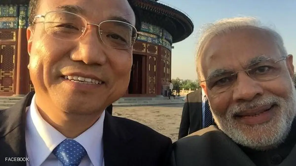 سلفی سران چین و هند/عکس