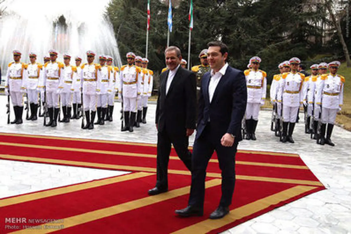 مراسم استقبال رسمی از نخست وزیر یونان/تصاویر