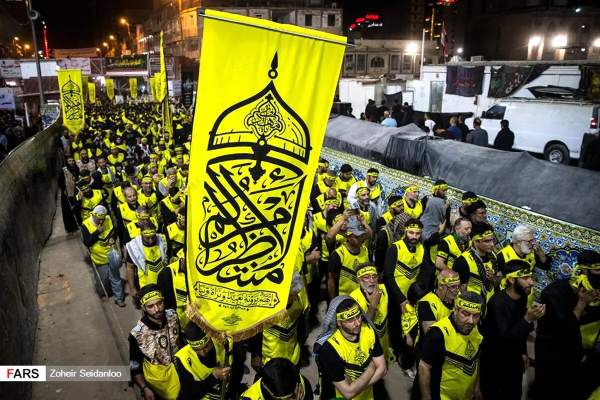 موکب هنرمندان در اربعین + تصاویر