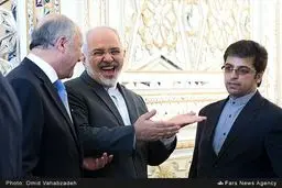 قهقهه ظریف در کنار فابیوس/عکس