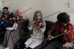 آموزش موسیقی در یمن به‌رغم جنگ خانمان سوز/تصاویر