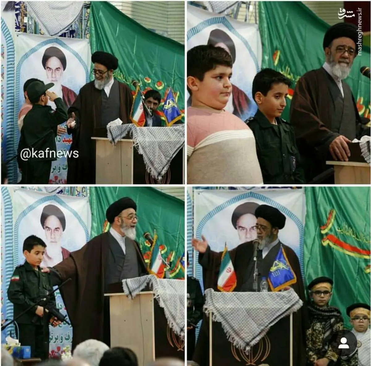 محافظان مسلح امام جمعه تبریز!/عکس