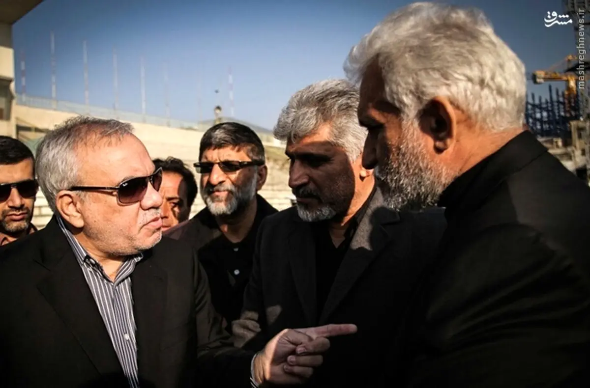 عکس/ پدر مرتضی پاشایی در تشییع مظلومی