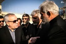 عکس/ پدر مرتضی پاشایی در تشییع مظلومی