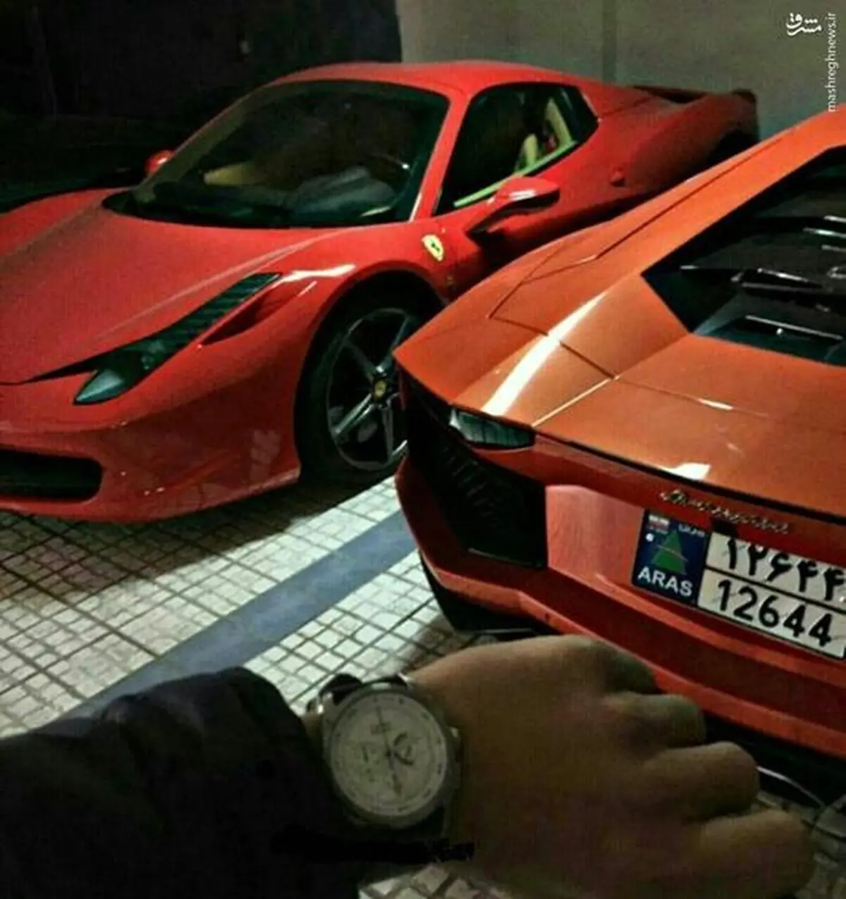 عکس چند میلیاردی یک جوان ایرانی در پارکینگ منزلش!