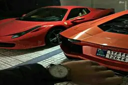 عکس چند میلیاردی یک جوان ایرانی در پارکینگ منزلش!