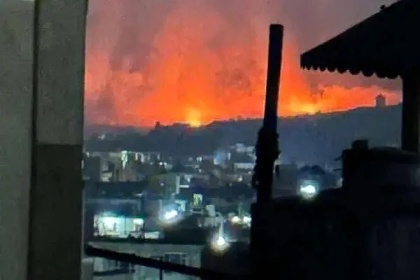 بمباران سنگین شبانه کابل توسط پاکستان + فیلم