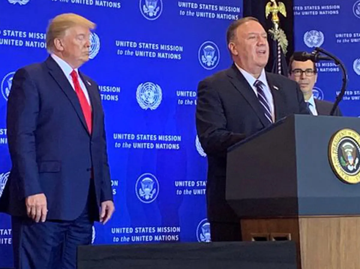 ترامپ: اگر ایران به کشتی‌های آمریکا حمله کند، به دردسر بزرگی می‌افتد / منوچین: اروپایی‌ها گفتند هیچ‌کاری را درباره ایران بدون موافقت آمریکا انجام نمی‌دهند