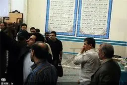 حضور مهدی هاشمی در مراسم اعتکاف/ تصاویر