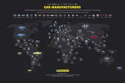 محبوب‌ترین خودروسازی‌‌های جهان در کشورهای مختلف کدامند؟+ اینفوگراف