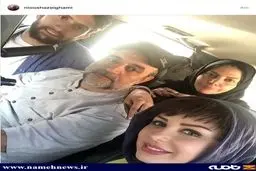 سلفی نیوشا ضیغمی با چهره ای متفاوت/عکس