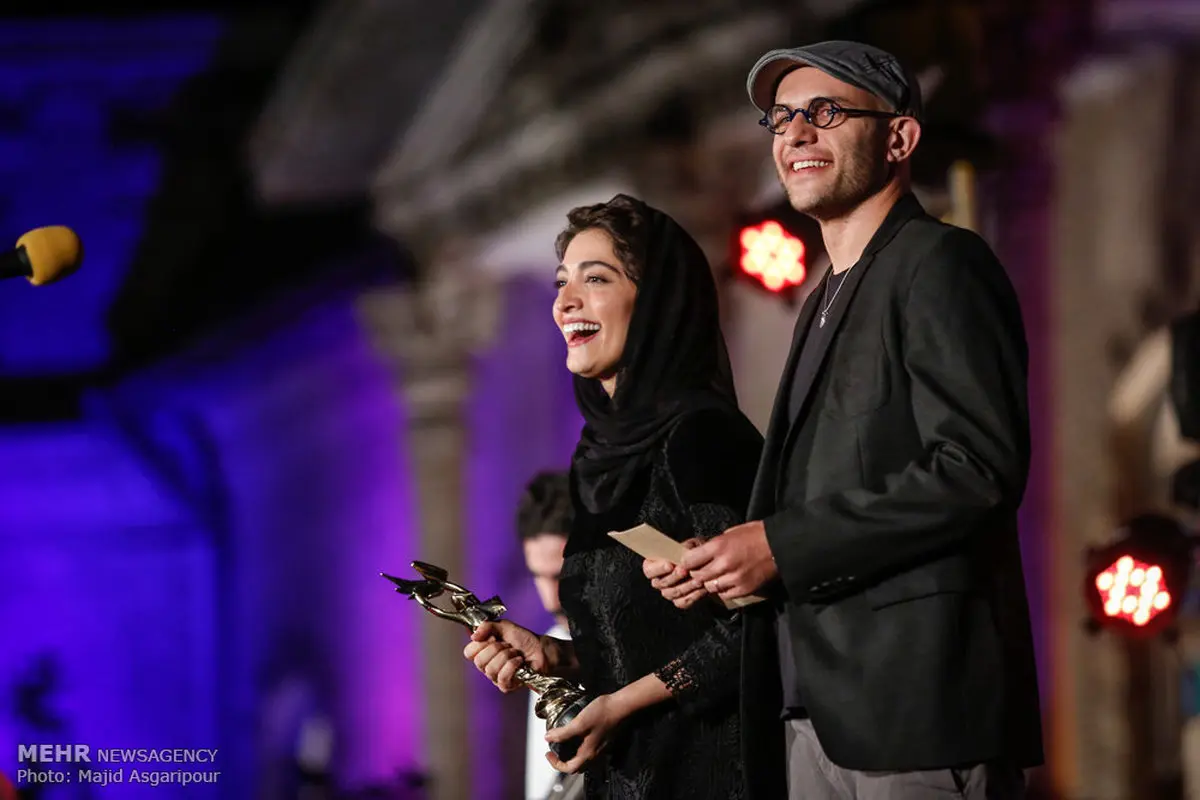 بابک حمیدیان و همسرش در جشن خانه سینما/عکس