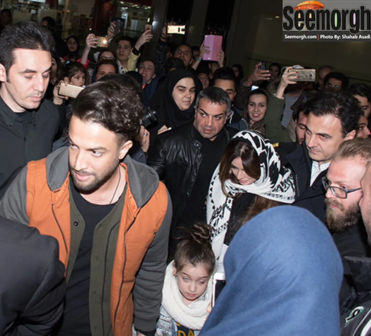 عکس / بنیامین بهادری و همسرش شایلی در اکران سلام بمبئی