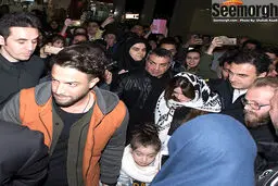 عکس / بنیامین بهادری و همسرش شایلی در اکران سلام بمبئی